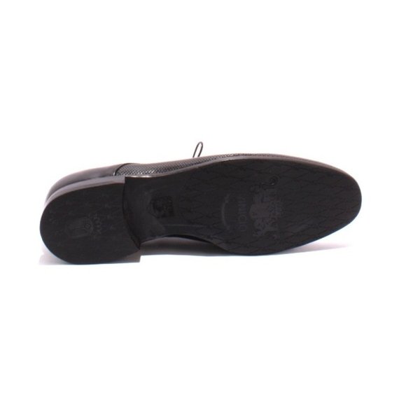 Italian VINICIO CAMERLENGO 8364a Black Leather Lace-Up Classic Shoes main image 6